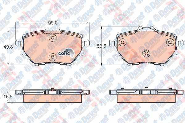 TRW GDB2036 Fren Balatasi Arka Wva 25839 16.5 Mm P308 Ii 1.2vti 1.2thp 1.6 2.0hdi 13- P508 18> C4 Picasso 13- Disk Capi 268mm